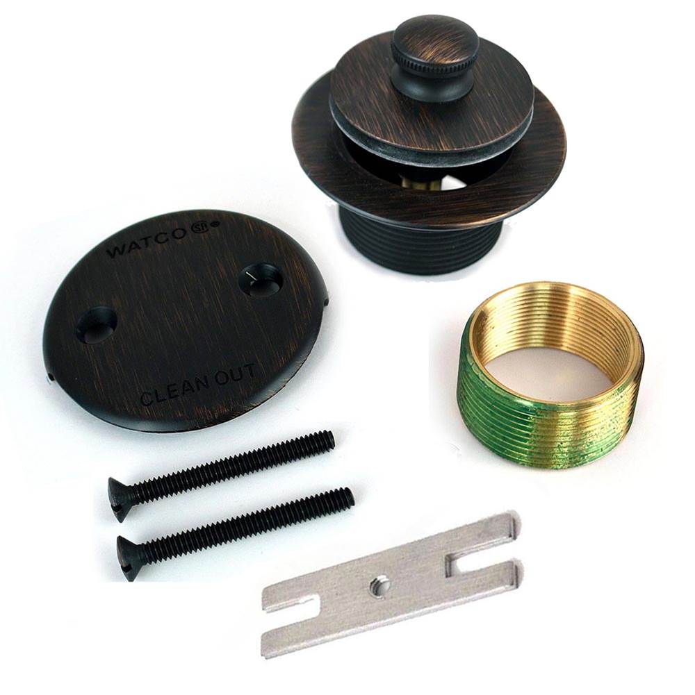 Watco Manufacturing Push Pull Trim Kit 1.625-16 X 1.25 Body No.38101 Bushing Rubbed Bronze 2-Hole Faceplate