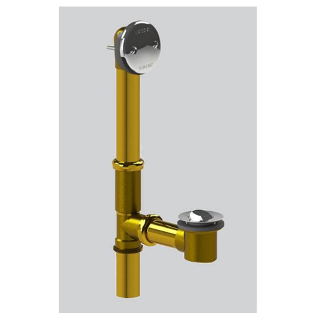 Watco Manufacturing Lift And Turn Bath Waste Tubs To 16-In. 20-Ga Brass Brs Polished Brass ''Pvd''