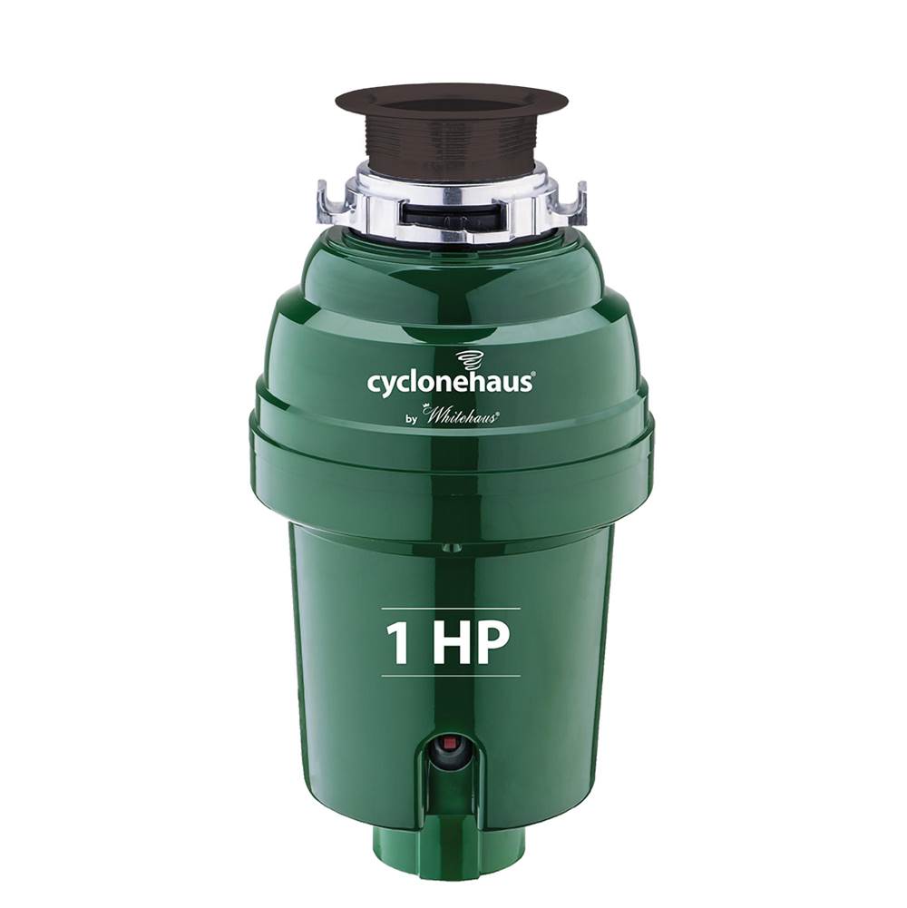 Whitehaus Collection cyclonehaus High Effciency Garbage Disposal with Solid  Flange and Quiet Operation