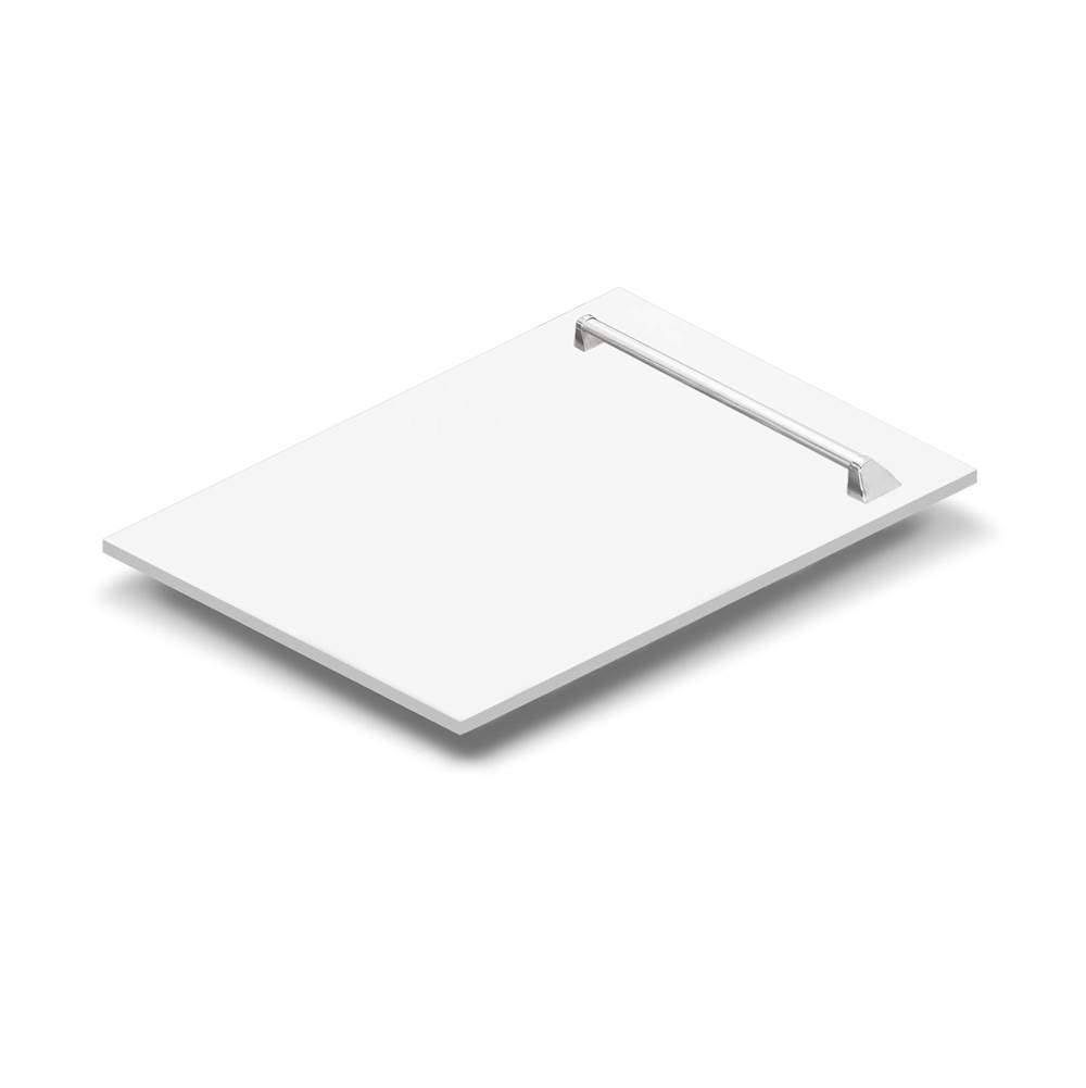 Z-Line 18'' Tallac Dishwasher Panel in White Matte with Traditional Handle