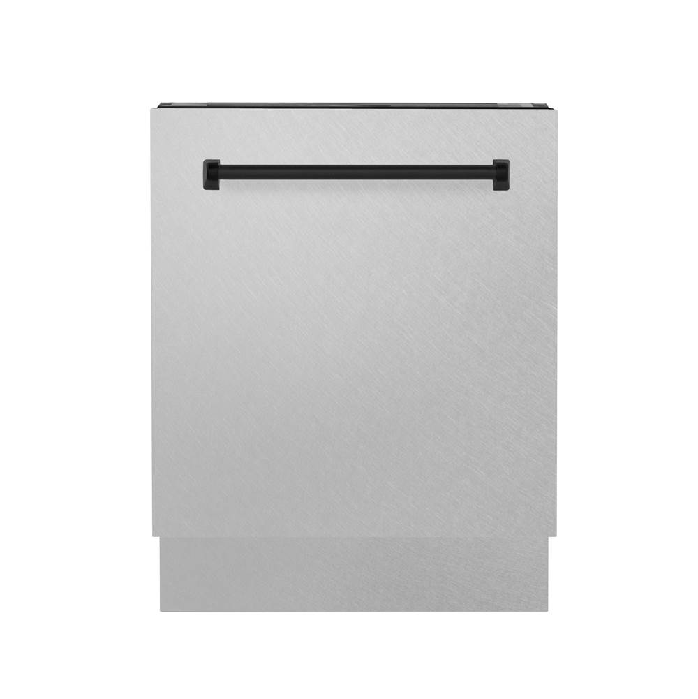 Z-Line Autograph Edition 24'' 3rd Rack Top Control Tall Tub Dishwasher in DuraSnow Stainless Steel with Matte Black Handle, 51dBa