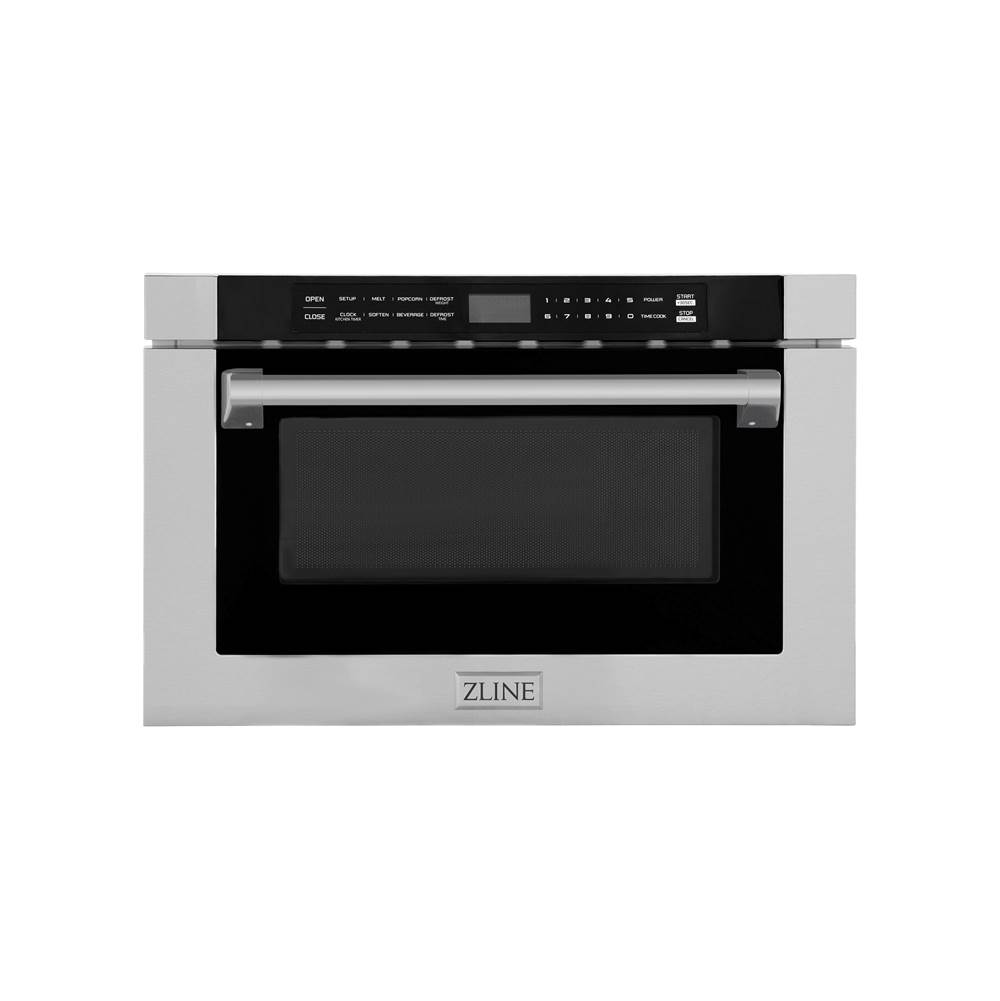 Z-Line 24'' 1.2 cu. ft. Built-in Microwave Drawer with a Traditional Handle in Stainless Steel