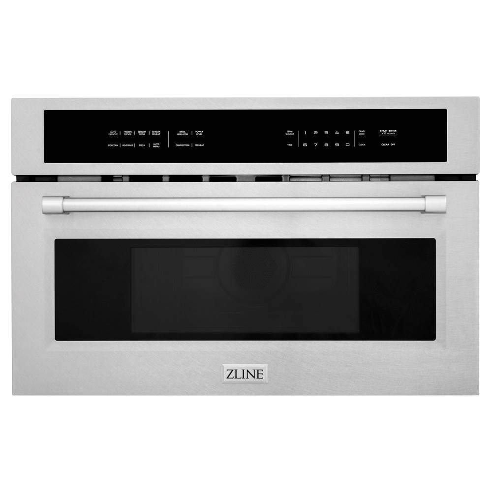 Z-Line 30'' 1.6 cu ft. Built-in Convection Microwave Oven in DuraSnow® Stainless Steel with Speed and Sensor Cooking