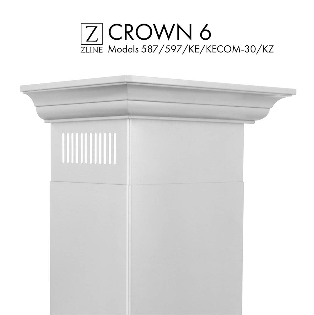Z-Line Crown Molding Profile 6 for Wall Mount Range Hood