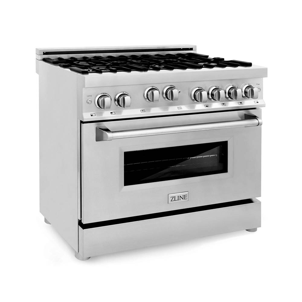 Z-Line 36'' Professional 4.6 cu.' 6 Gas on Gas Range in Stainless Steel
