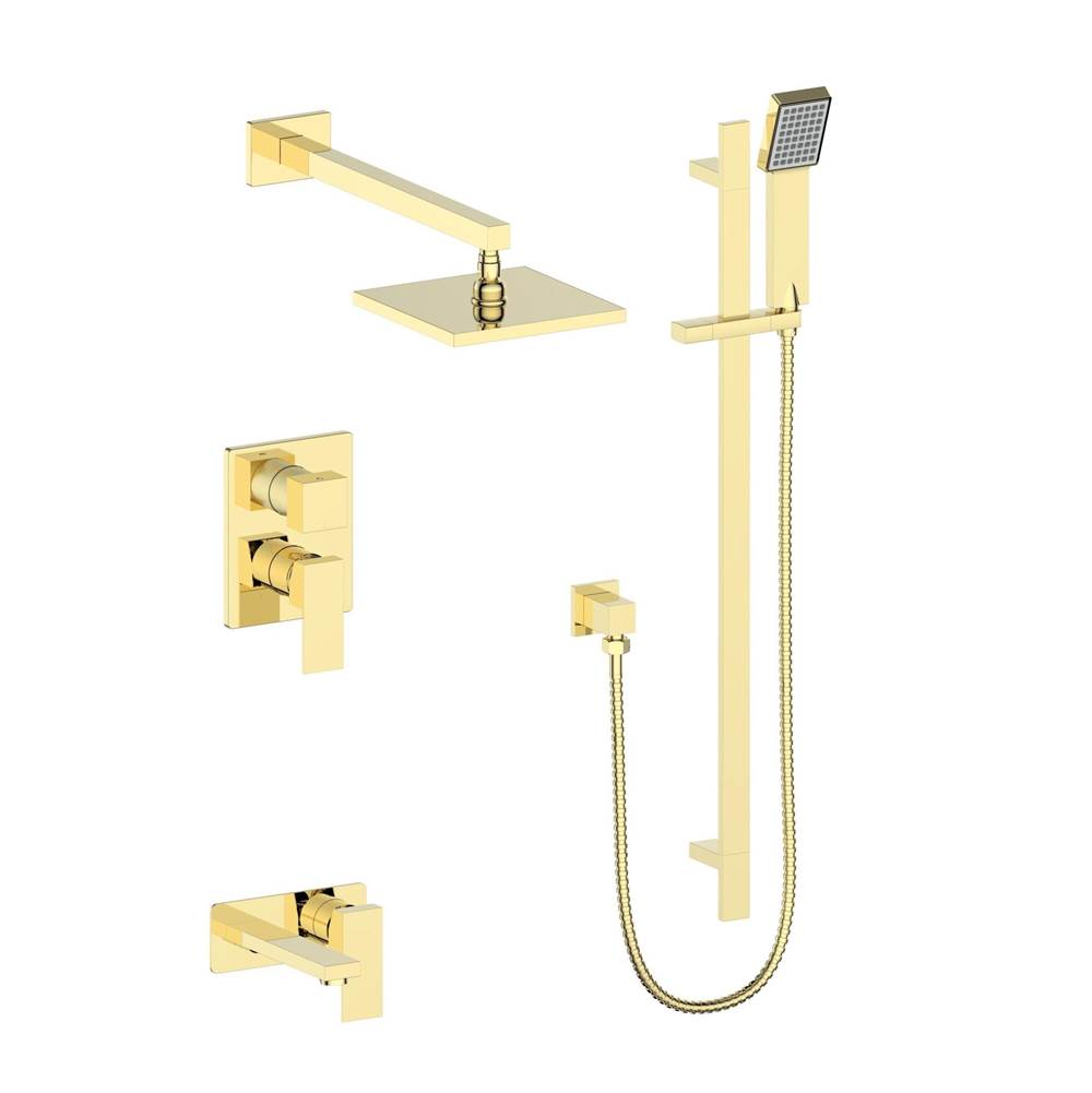 Z-Line Bliss Shower System in Polished Gold