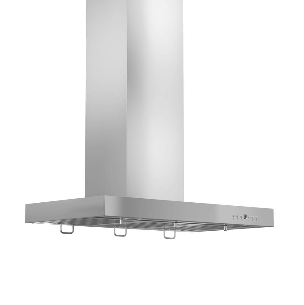 Z-Line 42'' Wall Mount Range Hood in Stainless Steel with Crown Molding