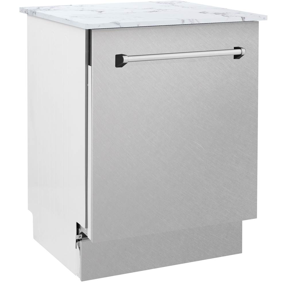 Z-Line 24'' Top Control Tall Tub Dishwasher in Hand Hammered Copper with Stainless Steel Tub and 3rd Rack